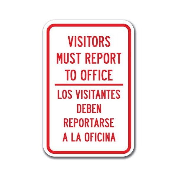 Safety Sign, 12 in Height, Aluminum, School Safety - V Must